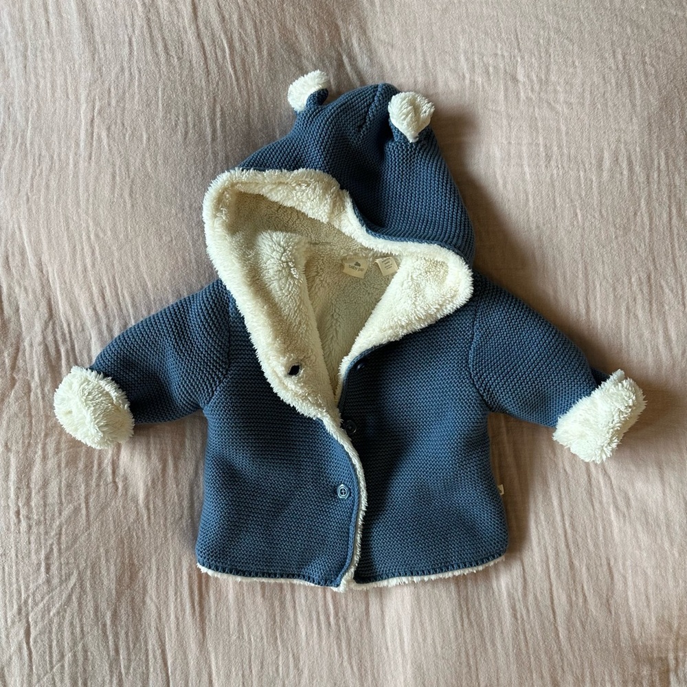 Baby Gap Boy Blue and Cream Coat